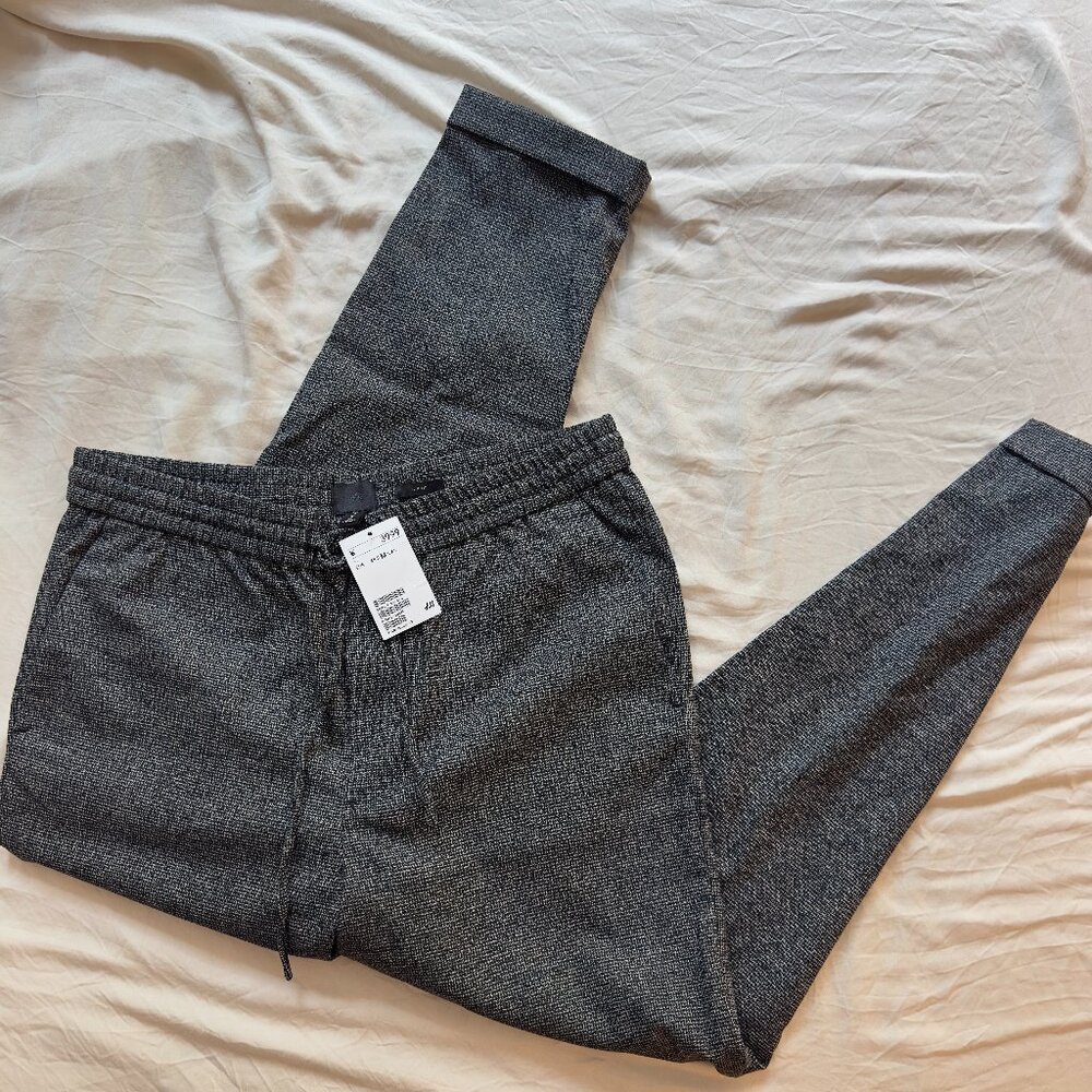 H&M Drawstring Flat-Front Dress Pants Pants